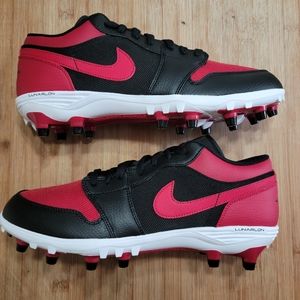 Jordan 1 Low TD Football Cleat 'Bred' - AV5292-061